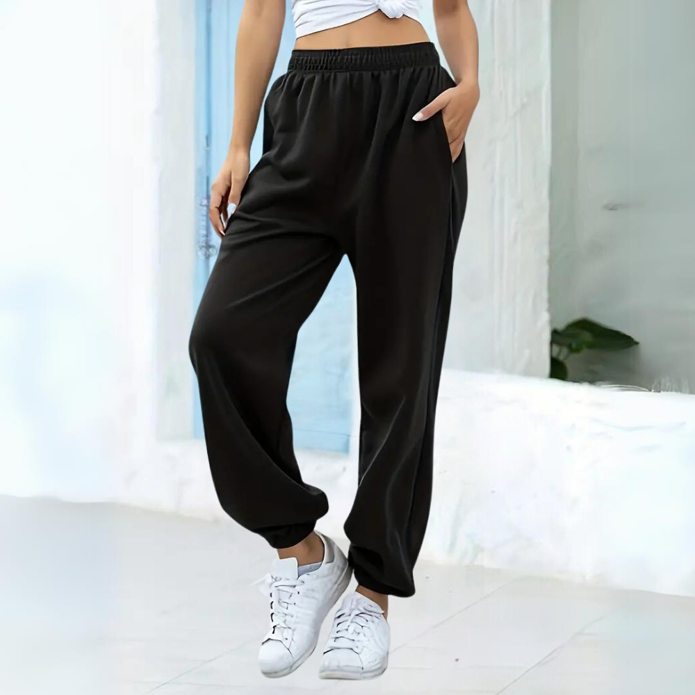 Damen-Jogginghose – Bequeme Freizeithose mit elastischem Bund
