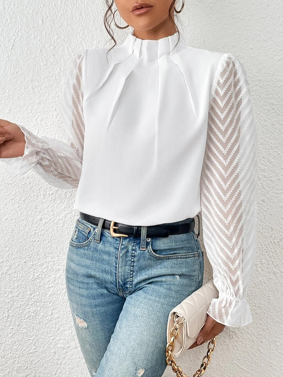 Elegantes bedrucktes Damen-Top für alle Gelegenheiten