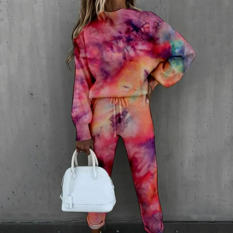 Damen-Loungewear-Set – Weiches zweiteiliges Set mit Sternenmuster