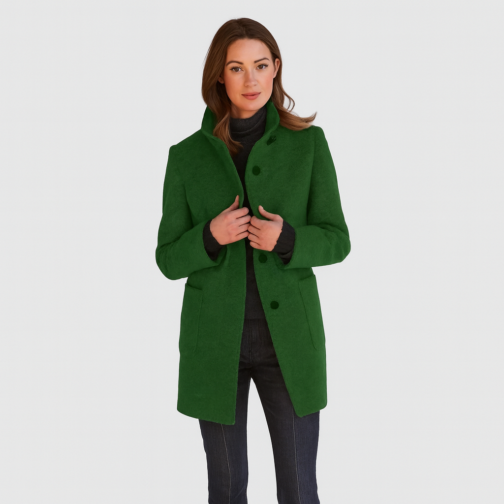 Eleganter Damenmantel – Klassisch, Stilvoll & Bequem