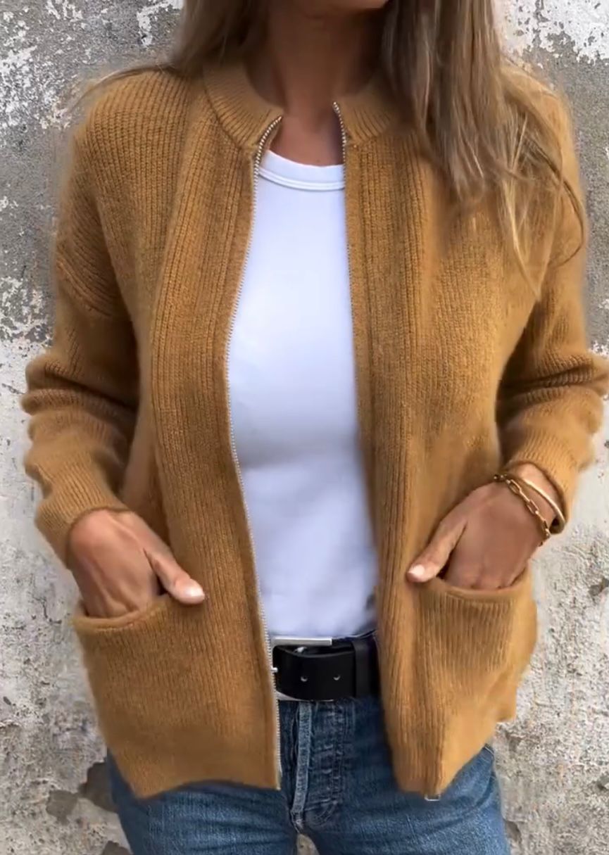 Oversize Strickweste für Damen – Weicher und bequemer Herbstcardigan