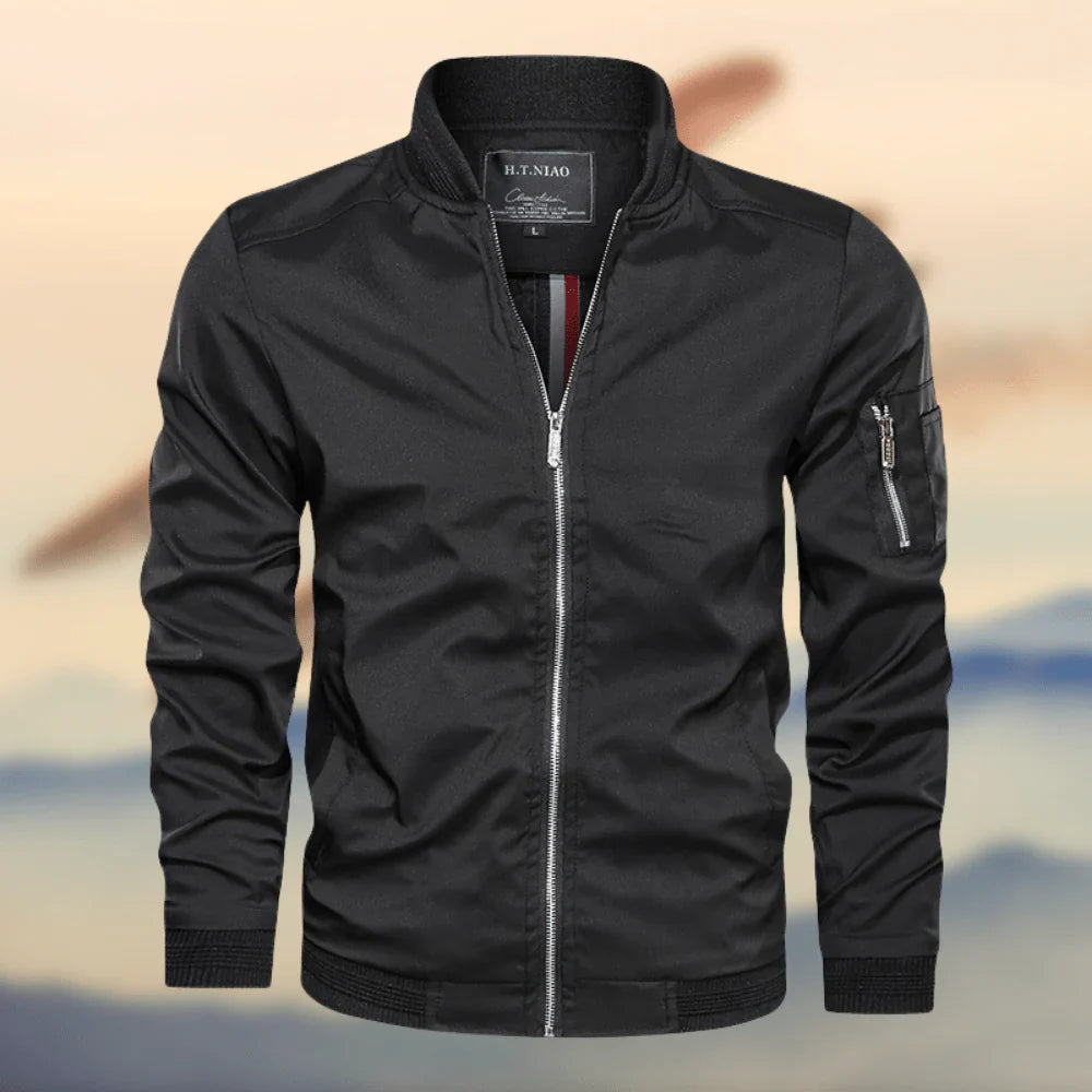 Elegante Herren-Bomberjacke - Reguläre Passform - Reißverschluss - Leicht und langlebiges Design
