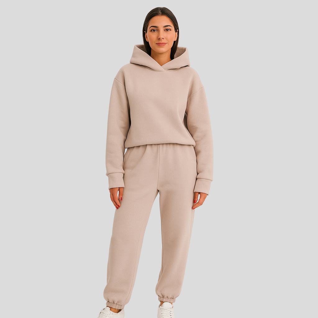 Damen-Loungewear-Set – Bequemer Hoodie und Hose