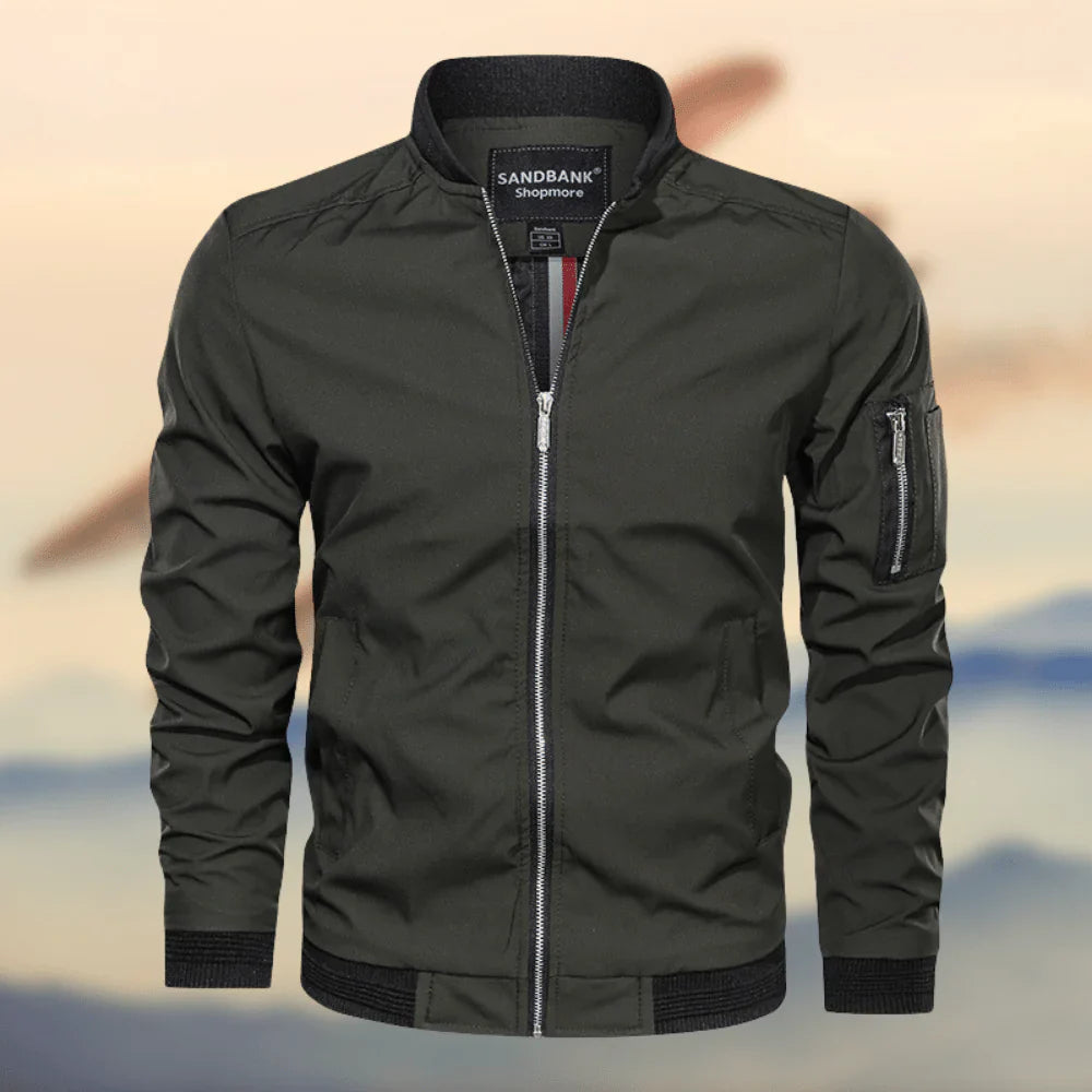 Elegante Herren-Bomberjacke - Reguläre Passform - Reißverschluss - Leicht und langlebiges Design