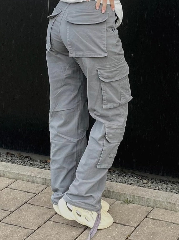 Damen Cargo-Hose – Bequeme Streetwear-Hose mit Taschen-Details