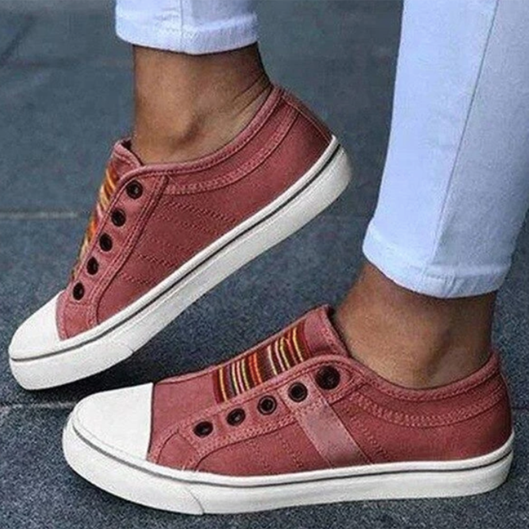Casual slip-on baskets with non-slip sole and comfort