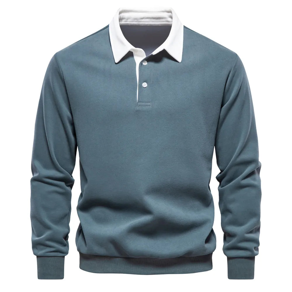 Polo homme à manches longues – classique, confortable et polyvalent