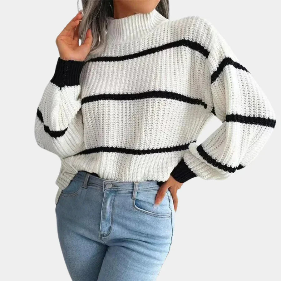 Eleganter Pullover für Damen aus reiner Schurwolle mit zeitlosem Schnitt