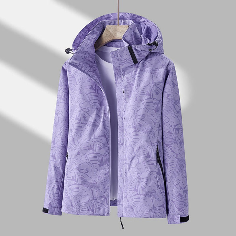 Damen Wintermantel mit Kapuze – Warme Winddichte Jacke mit elegantem Design