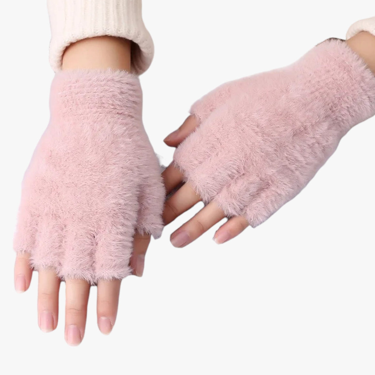 Warme fingerlose Winterhandschuhe – weiche Handschuhe für Damen