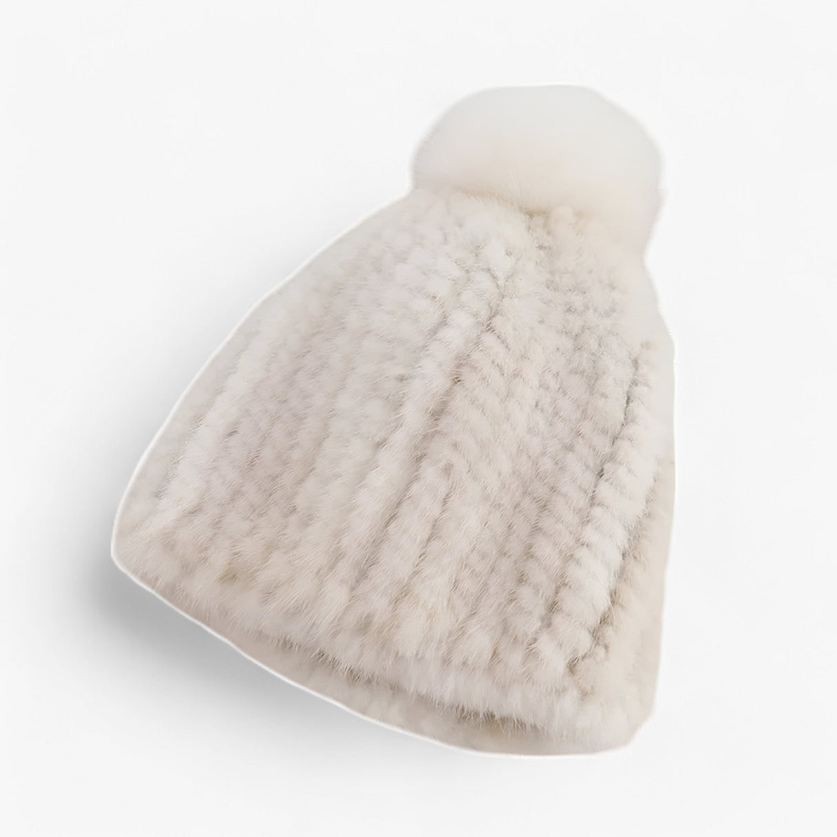 Luxus Bommelmütze – Eleganter Winterhut mit weicher Textur