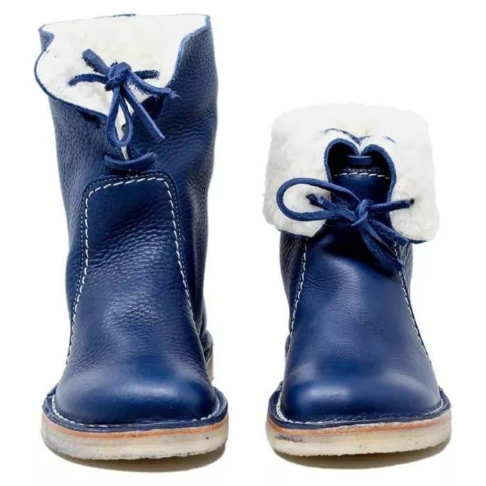 Warme Winterstiefel mit Fellfutter und elegantem Design