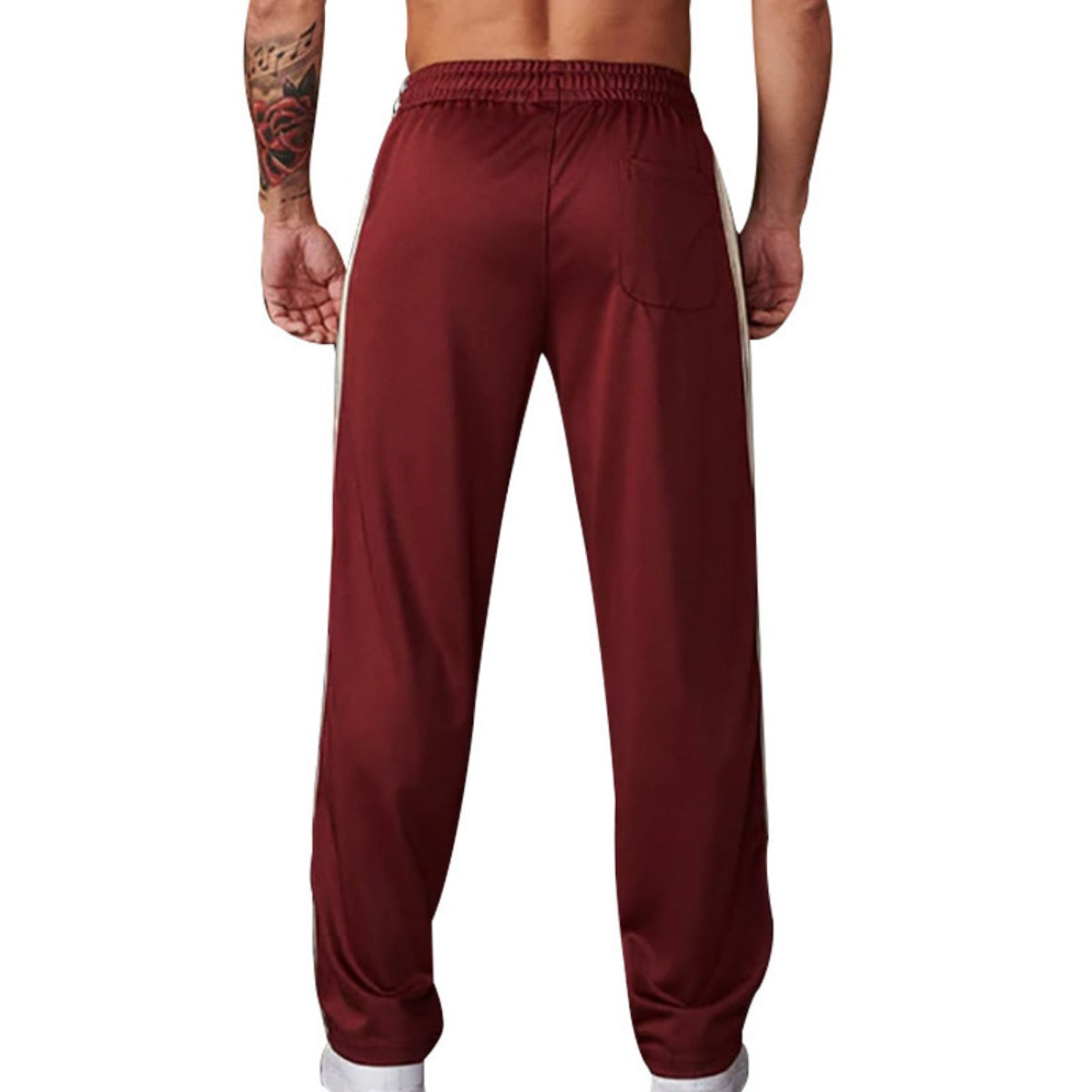 Herren-Jogginghose – Sporthose mit geradem Schnitt und Seitenstreifen