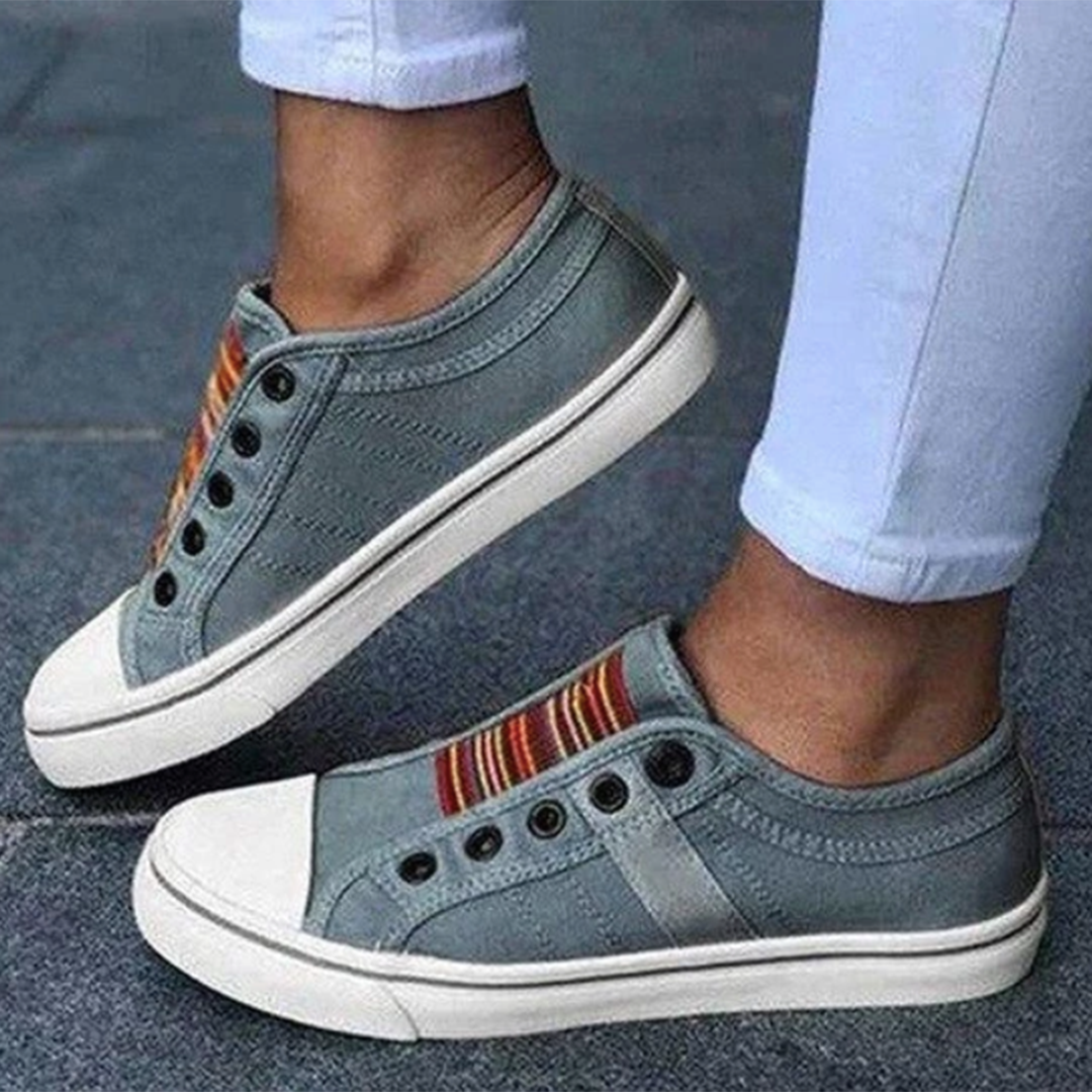 Casual slip-on baskets with non-slip sole and comfort