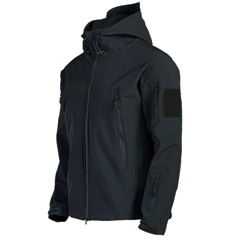 Softshell-Jacke Herren Outdoor – Taktisches Design mit Kapuze