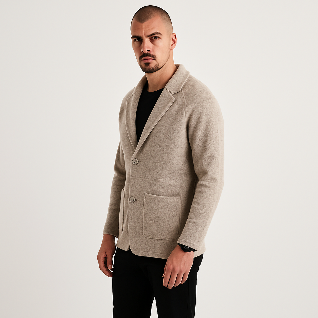 Blazer Homme Tricoté – Élégant, Confortable & Design Intemporel