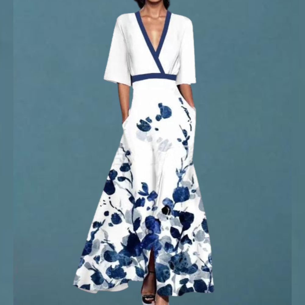 Elegantes Blumenkleid mit bequemer Passform