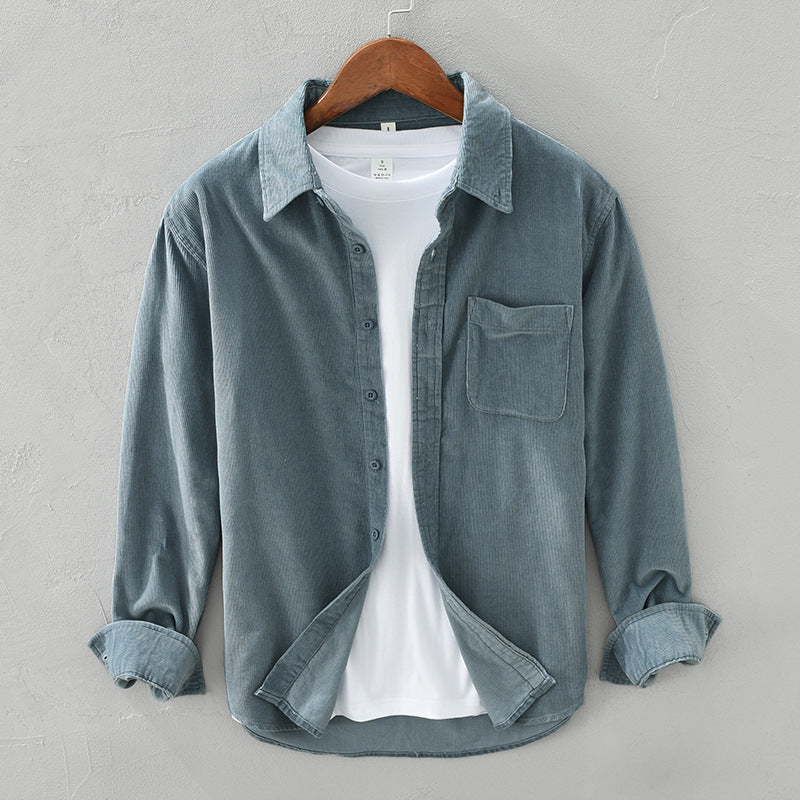 Retro-Hemd aus Cordvelours für Herren - Zeitlose Eleganz