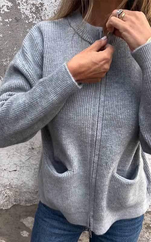 Oversize Strickweste für Damen – Weicher und bequemer Herbstcardigan