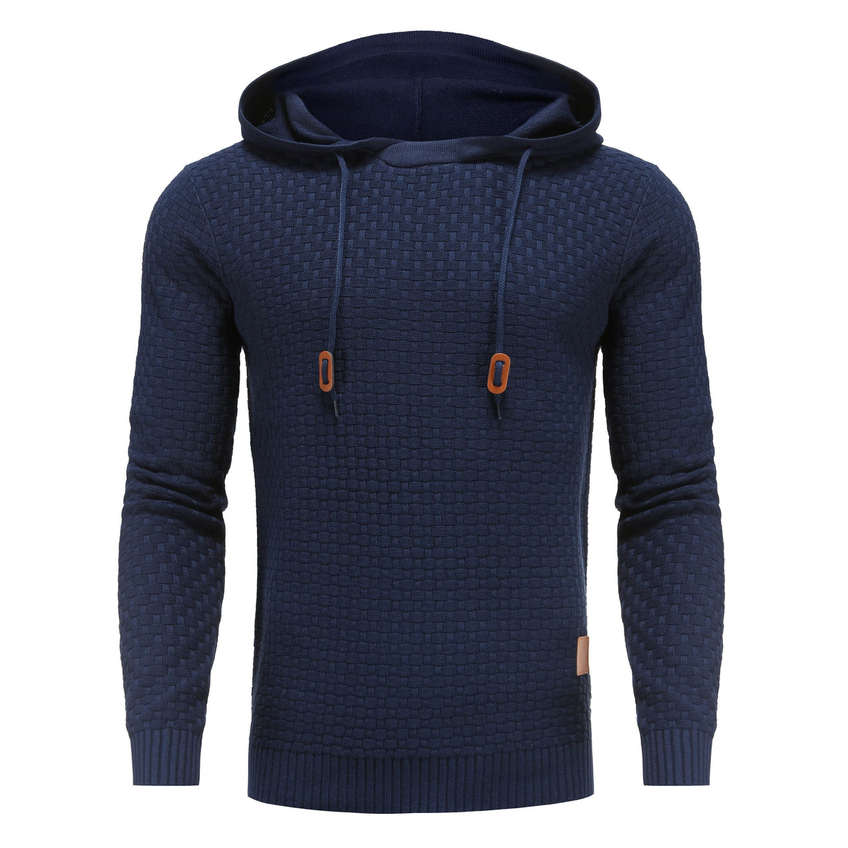 Herren Kapuzenpullover aus Strick – Bequemer Pullover mit modernem Wabenmuster