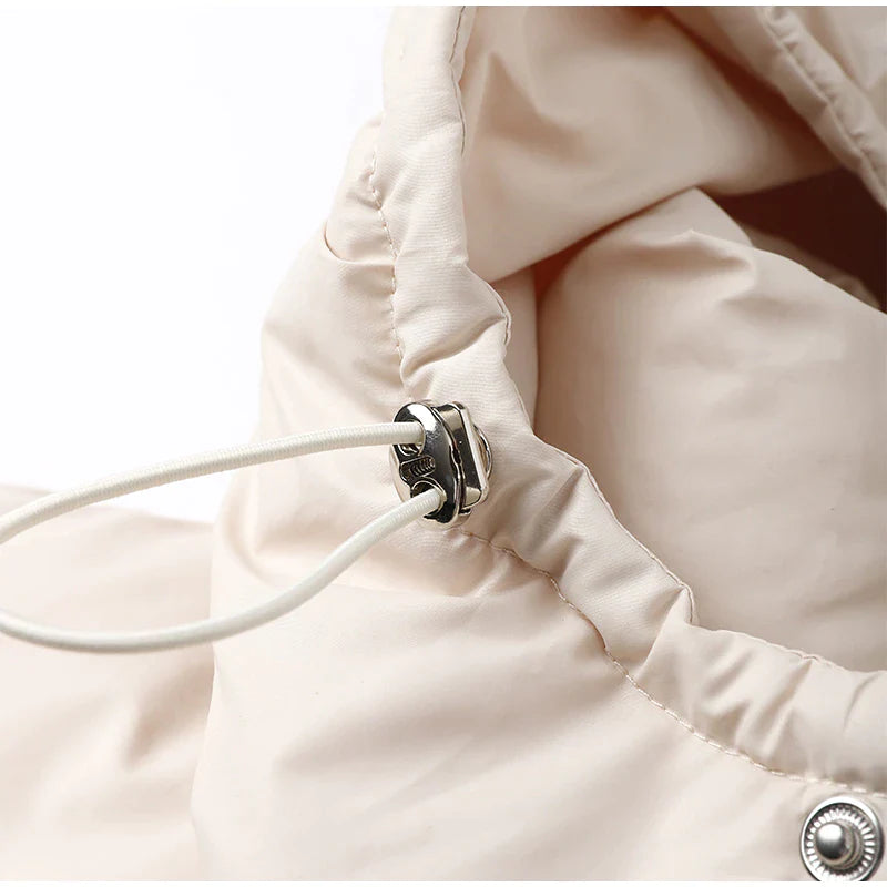 Langer Wintermantel für Damen mit Kapuze – Warm, Winddicht und Modisch