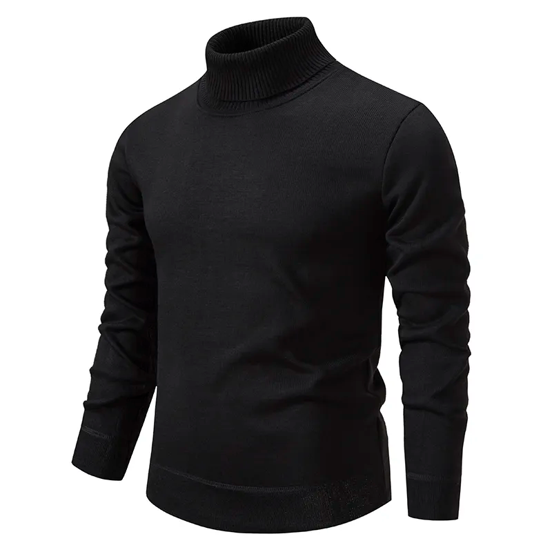 Pull Col Roulé Homme en 100% Laine - Confortable et Intemporel