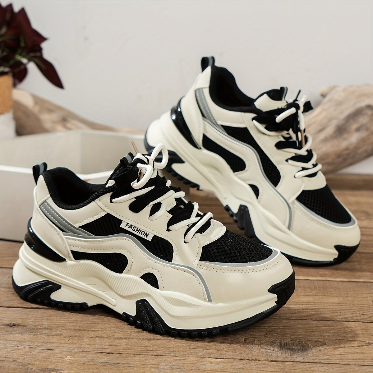 Sneakers mit dicker Sohle für Komfort und Stil