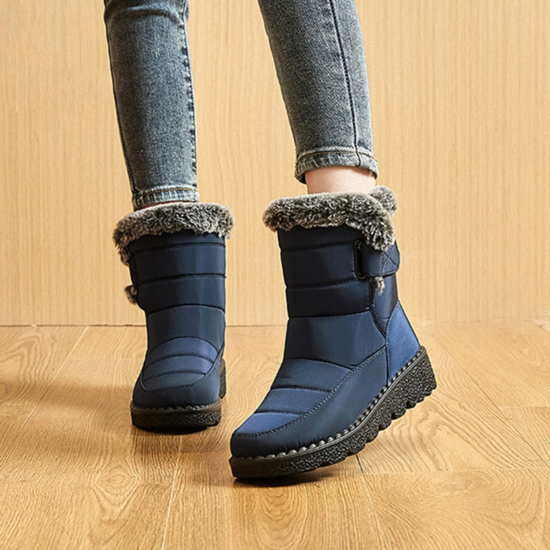 Warme Winterstiefel für Damen – Wasserdichte Stiefel mit rutschfester Sohle
