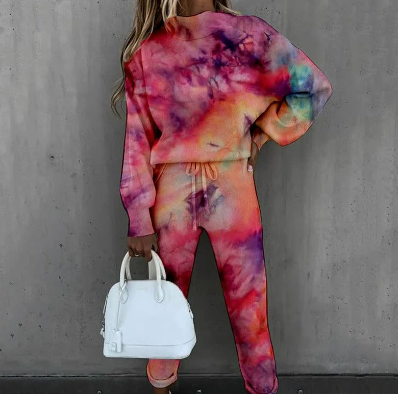 Damen-Loungewear-Set – Weiches zweiteiliges Set mit Sternenmuster