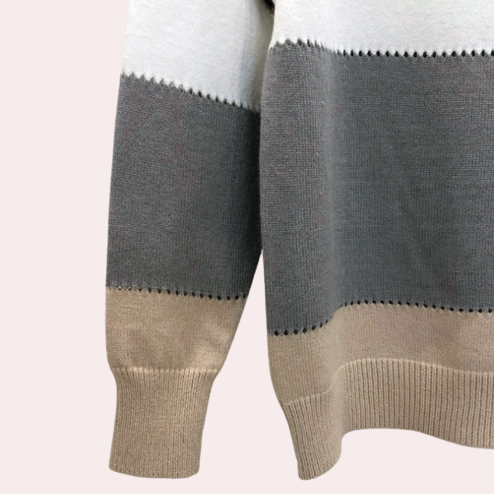 Damenpullover mit Leopardenmuster und Oversize-Schnitt