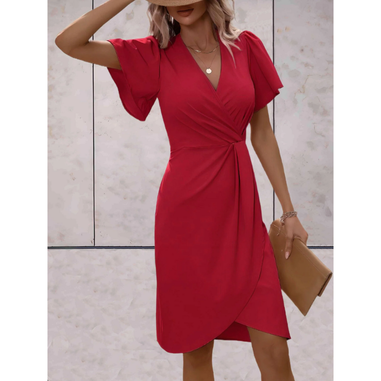 Elegantes Wickelkleid für schicke und festliche Anlässe