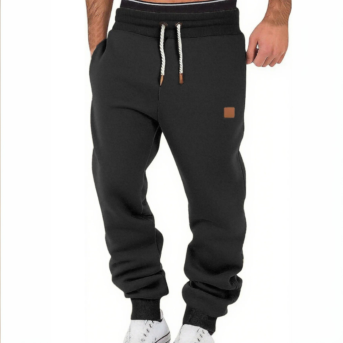 Herren-Jogginghose – Bequeme Hose mit Kordelzug und Taschen-Details