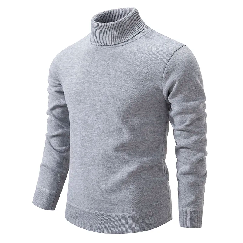 Pull Col Roulé Homme en 100% Laine - Confortable et Intemporel