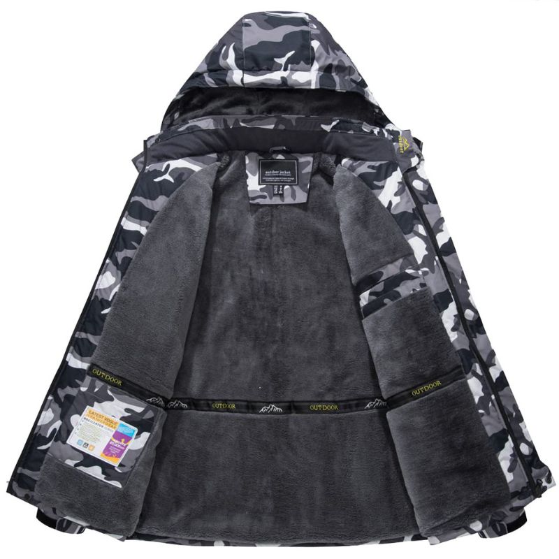 Herren Wintermantel – Gepolsterte Warme Jacke mit Winddichtem Design