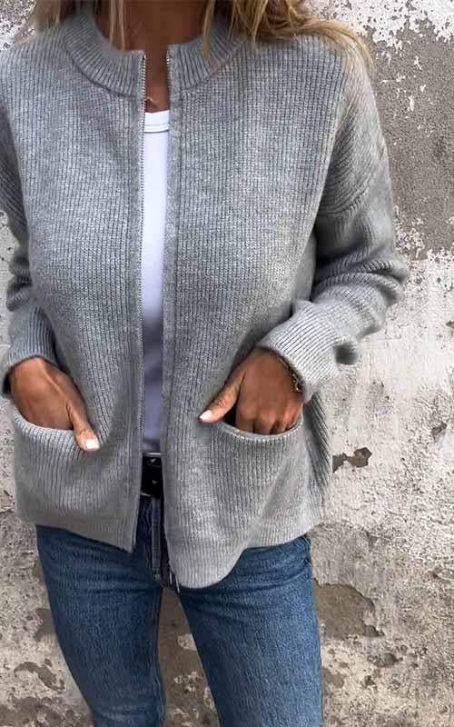 Oversize Strickweste für Damen – Weicher und bequemer Herbstcardigan