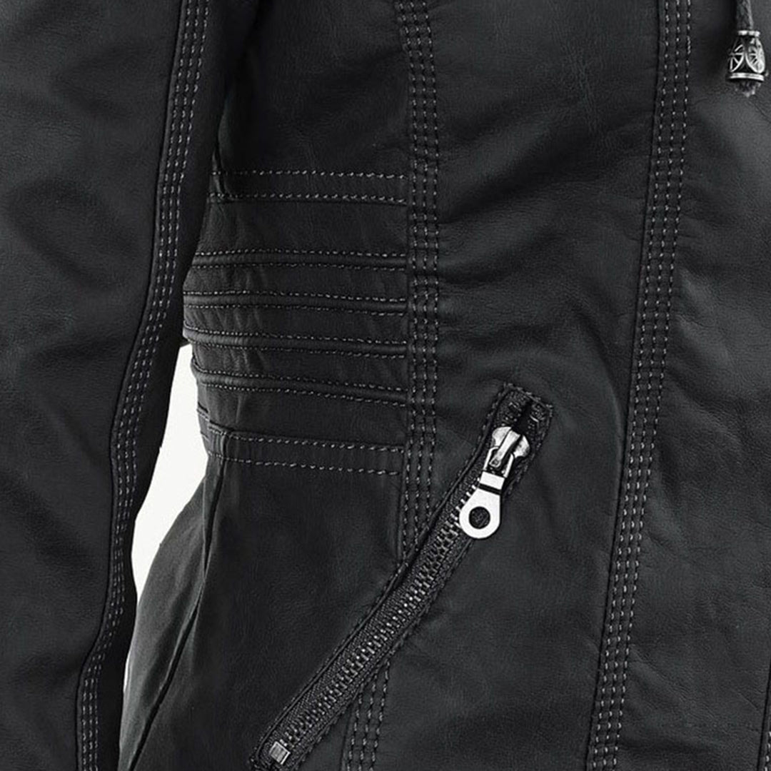 Damenjacke mit Reißverschluss und Kapuze – Moderner Stil & Elegante Details