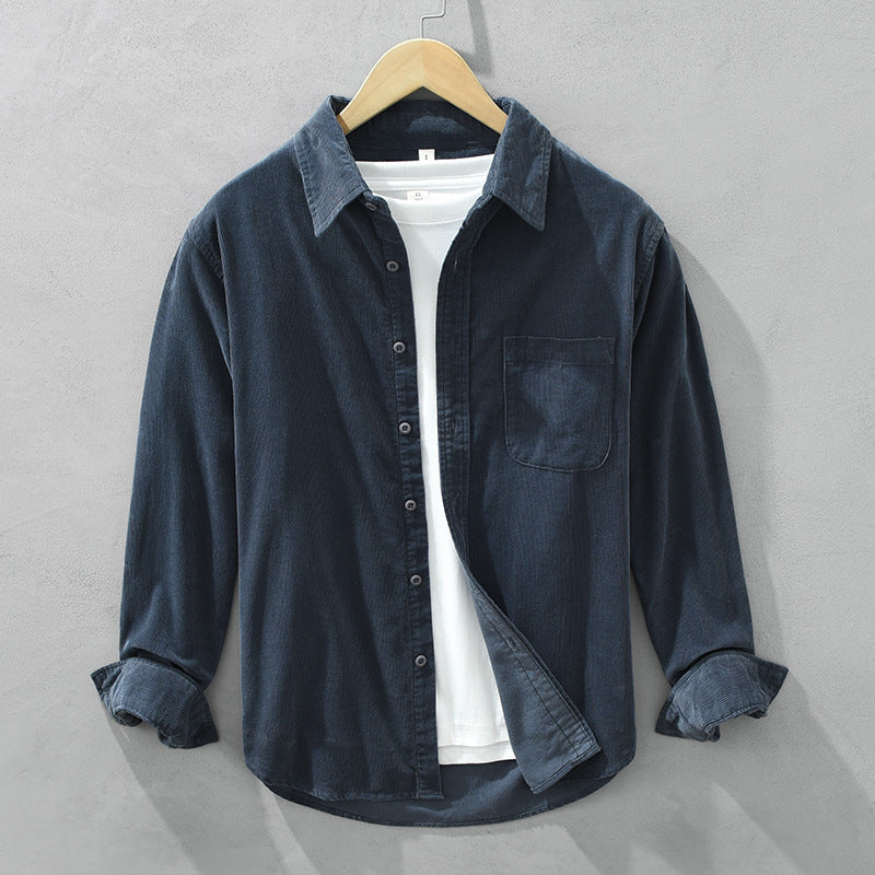 Retro-Hemd aus Cordvelours für Herren - Zeitlose Eleganz