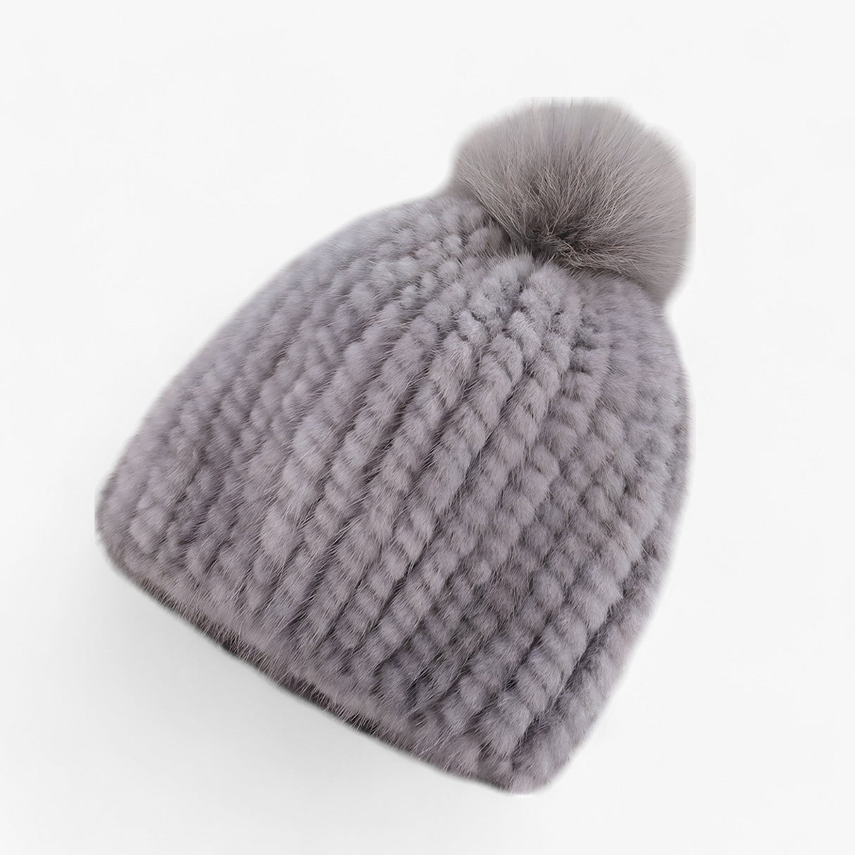 Luxus Bommelmütze – Eleganter Winterhut mit weicher Textur