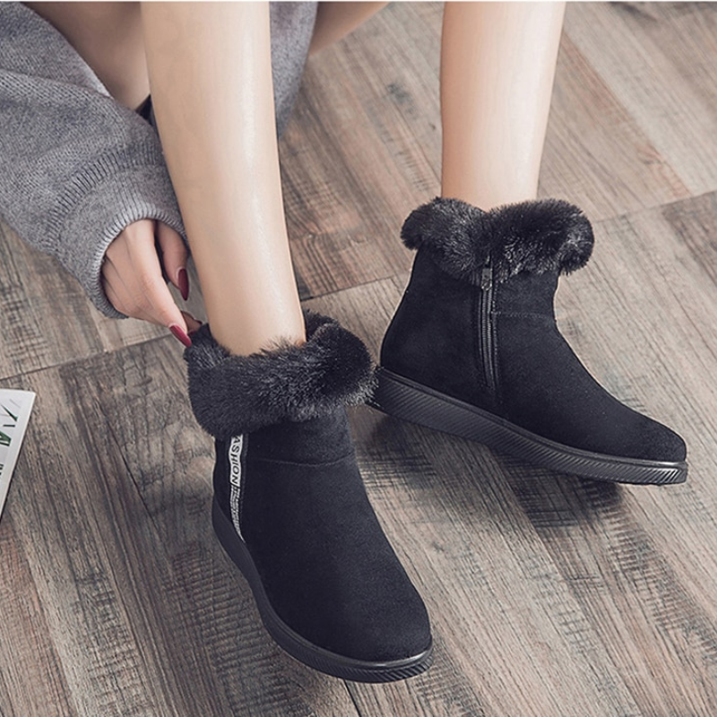 Warme Winterstiefel Damen – Gefütterte Stiefeletten mit rutschfester Sohle