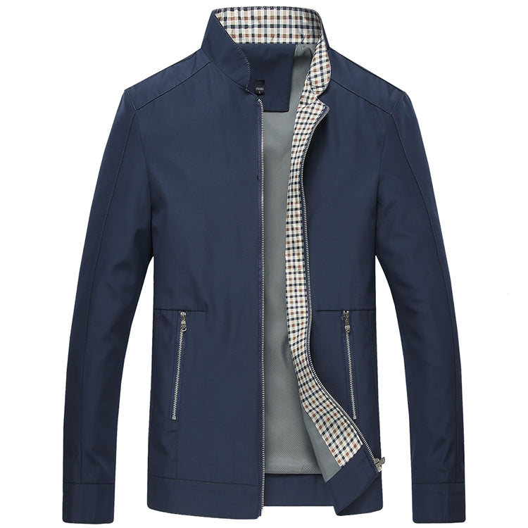 Blouson Bomber Herren Slim Fit Reißverschluss – Leichte Jacke Frühling und Herbst