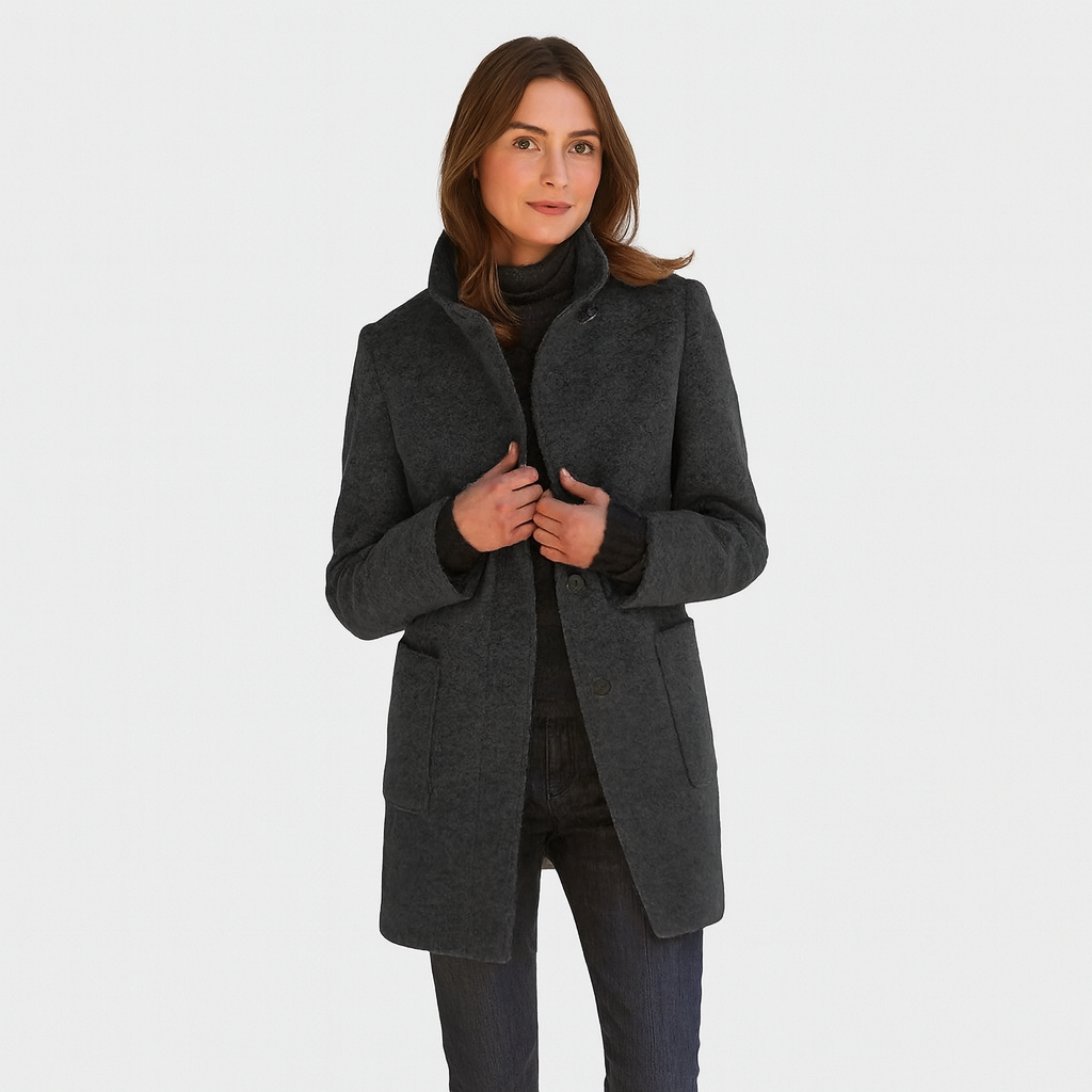 Eleganter Damenmantel – Klassisch, Stilvoll & Bequem
