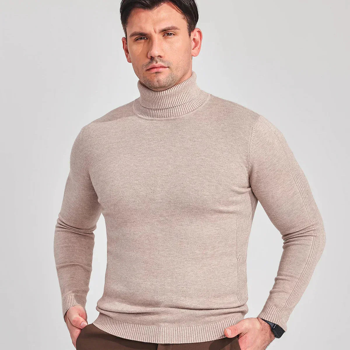 Klassischer Rollkragenpullover für Herren - Zeitlose Eleganz und Komfort
