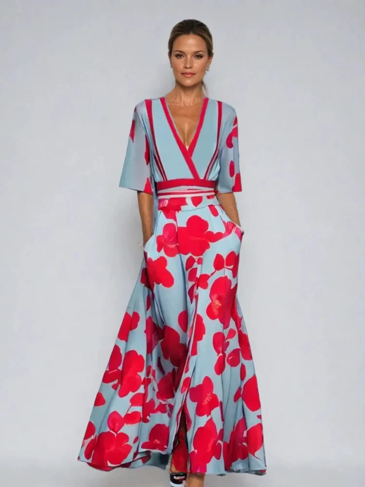Elegantes Blumenkleid mit bequemer Passform