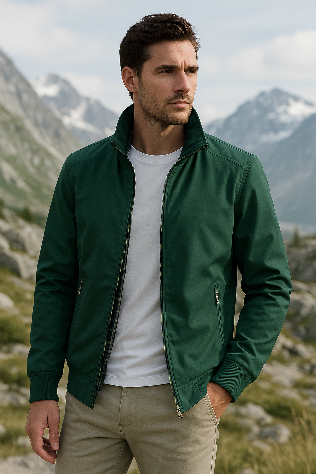 Veste d'été coupe-vent et élégante pour hommes