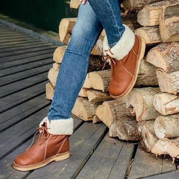 Warme Winterstiefel mit Fellfutter und elegantem Design