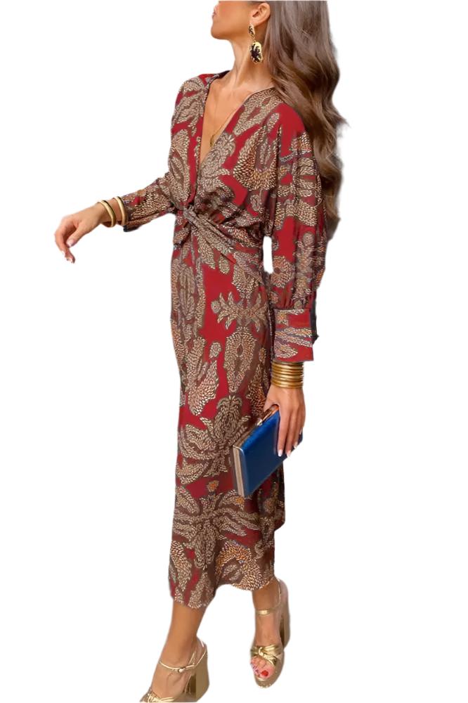 Elegantes Kleid mit V-Ausschnitt für besondere Anlässe