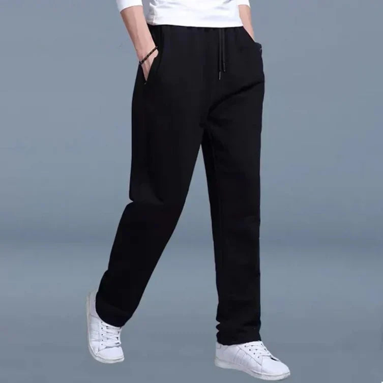 Herren-Jogginghose – Bequeme Hose mit geradem Schnitt und Kordelzug