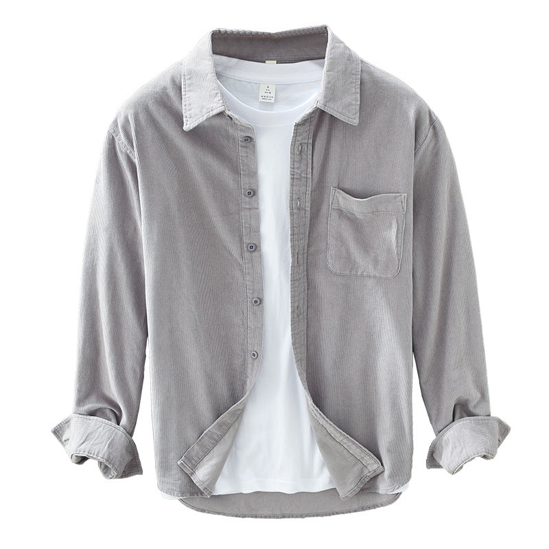 Retro-Hemd aus Cordvelours für Herren - Zeitlose Eleganz