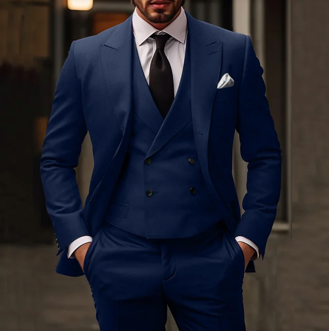 Men's Elegant 3-Piece Suit – Modern Fit & Classic Style