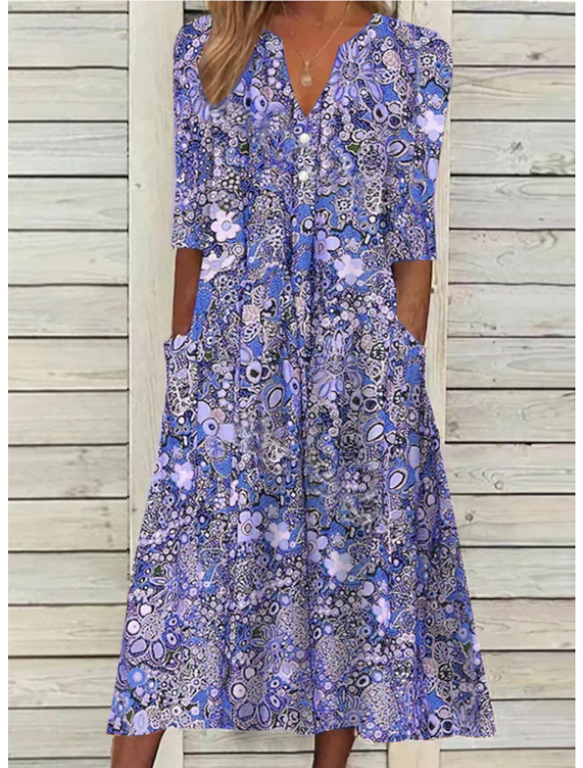 Elegantes Sommerkleid mit Bequemer Bauchbedeckung
